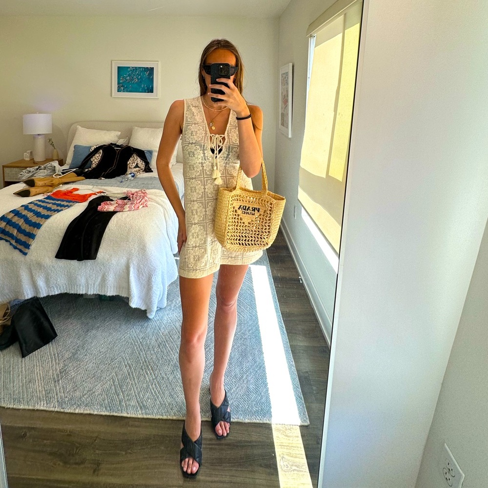 COPY - Crochet-Knit Lace Mini Dress